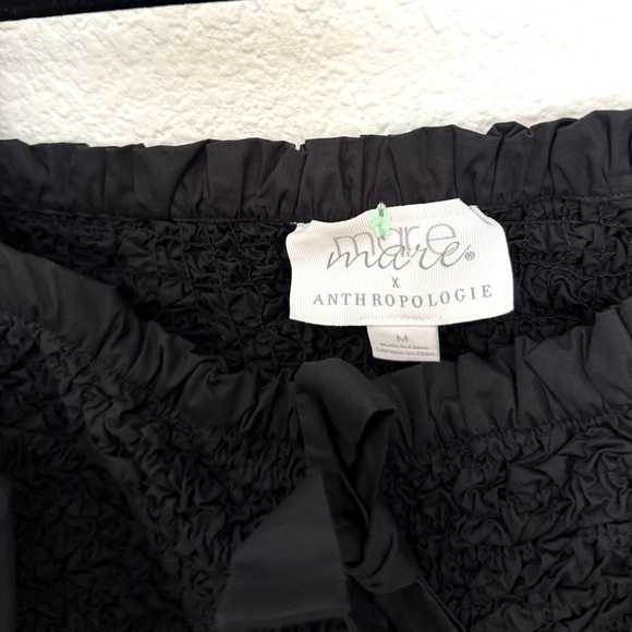 Mare Mare X Anthropologie Peplum Bow Front Smocked Cropped Top - Picture 3 of 5